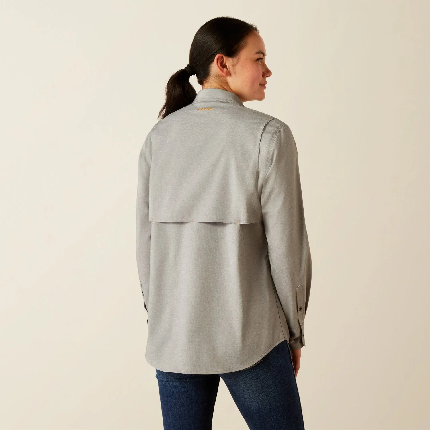 Ariat Women's Made Tough Durastretch Button-Down Long Sleeve Work Shirt - Image 5