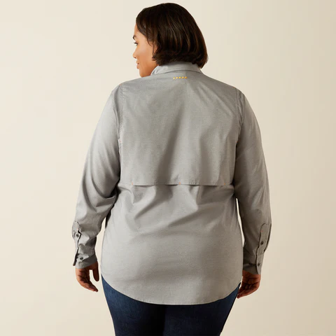 Ariat Women's Made Tough Durastretch Button-Down Long Sleeve Work Shirt - Image 8