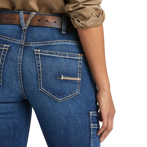 Ariat Women's Rebar Work Flex Perfect Rise Riveter Boot Cut Jean - Image 7
