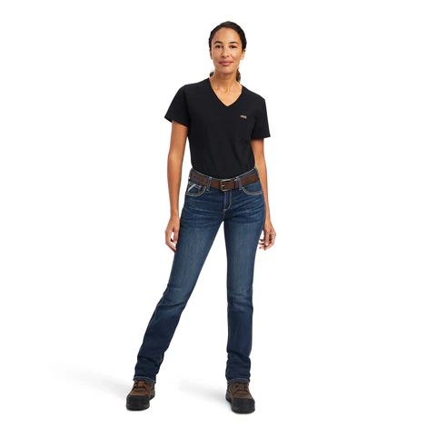 Ariat Women's Rebar Riveter Straight Jean - Image 6