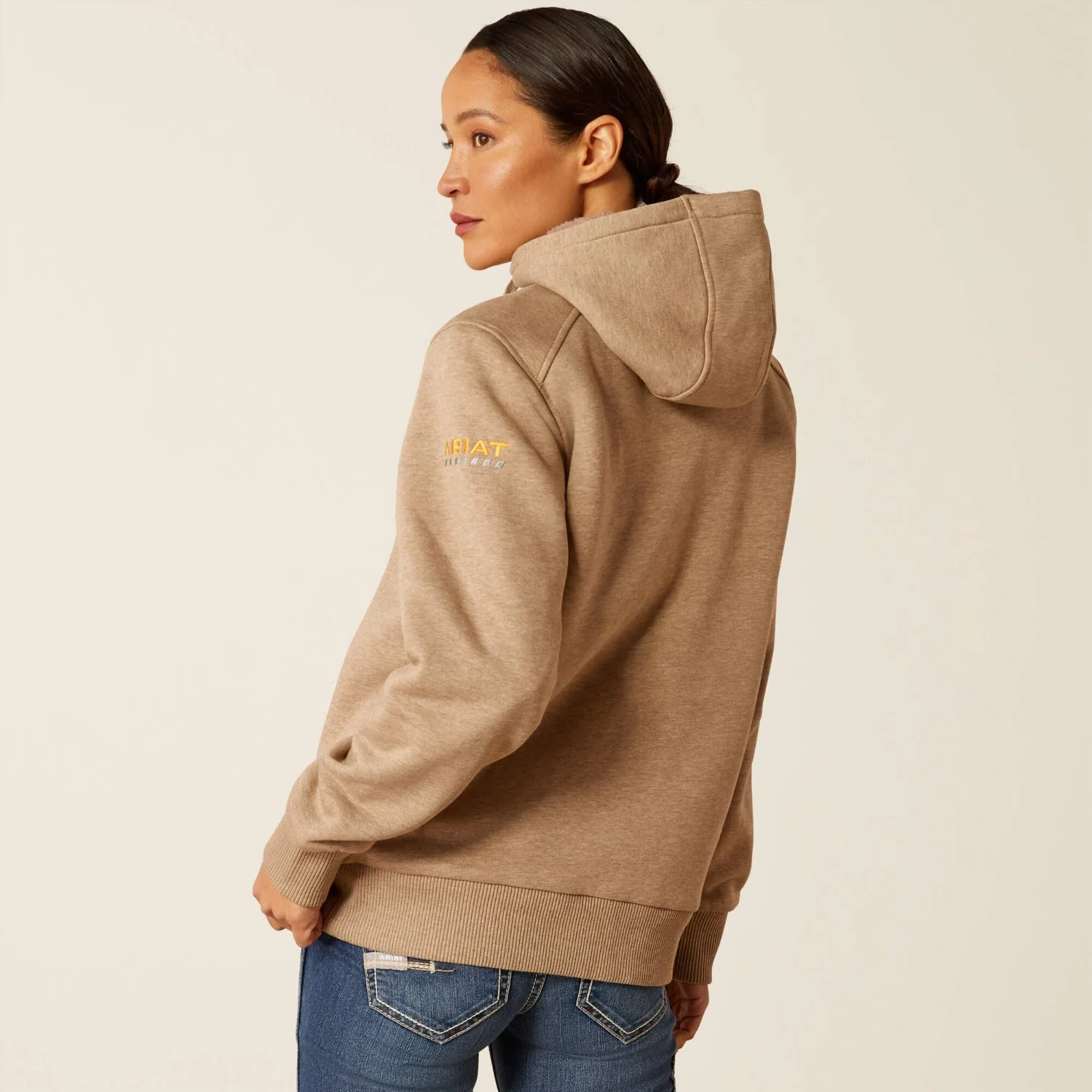 Ariat Women's Rebar Sherpa Lined Full-Zip Hoodie - Image 3