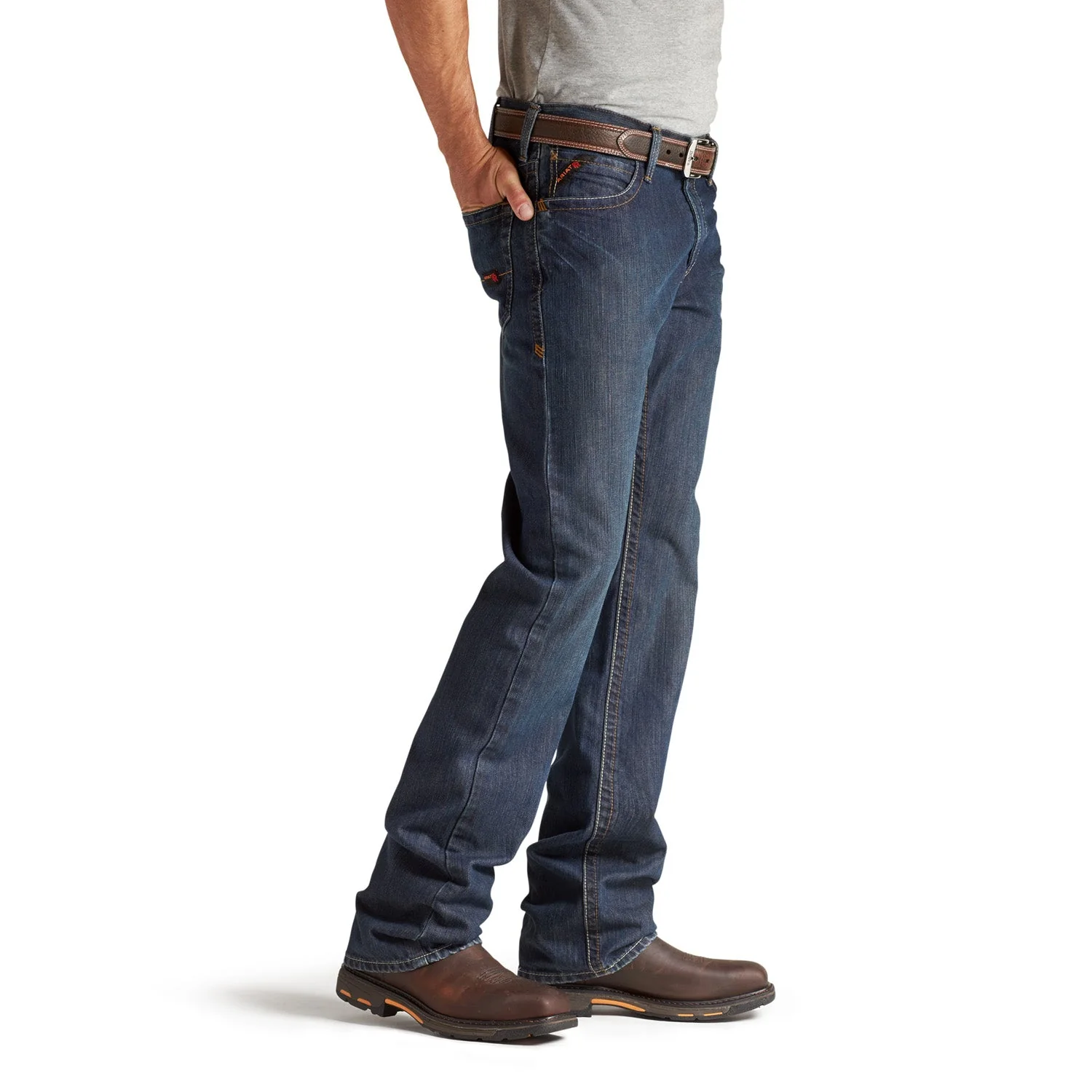Ariat Men's Flame Resistant M4 Relaxed Basic Boot Cut Jean - Image 3