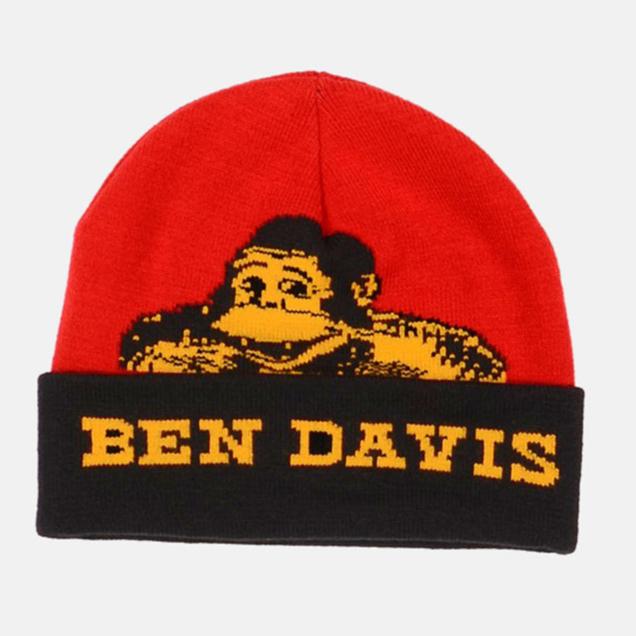 Ben Davis Cuffed Knit Logo Patch Beanie