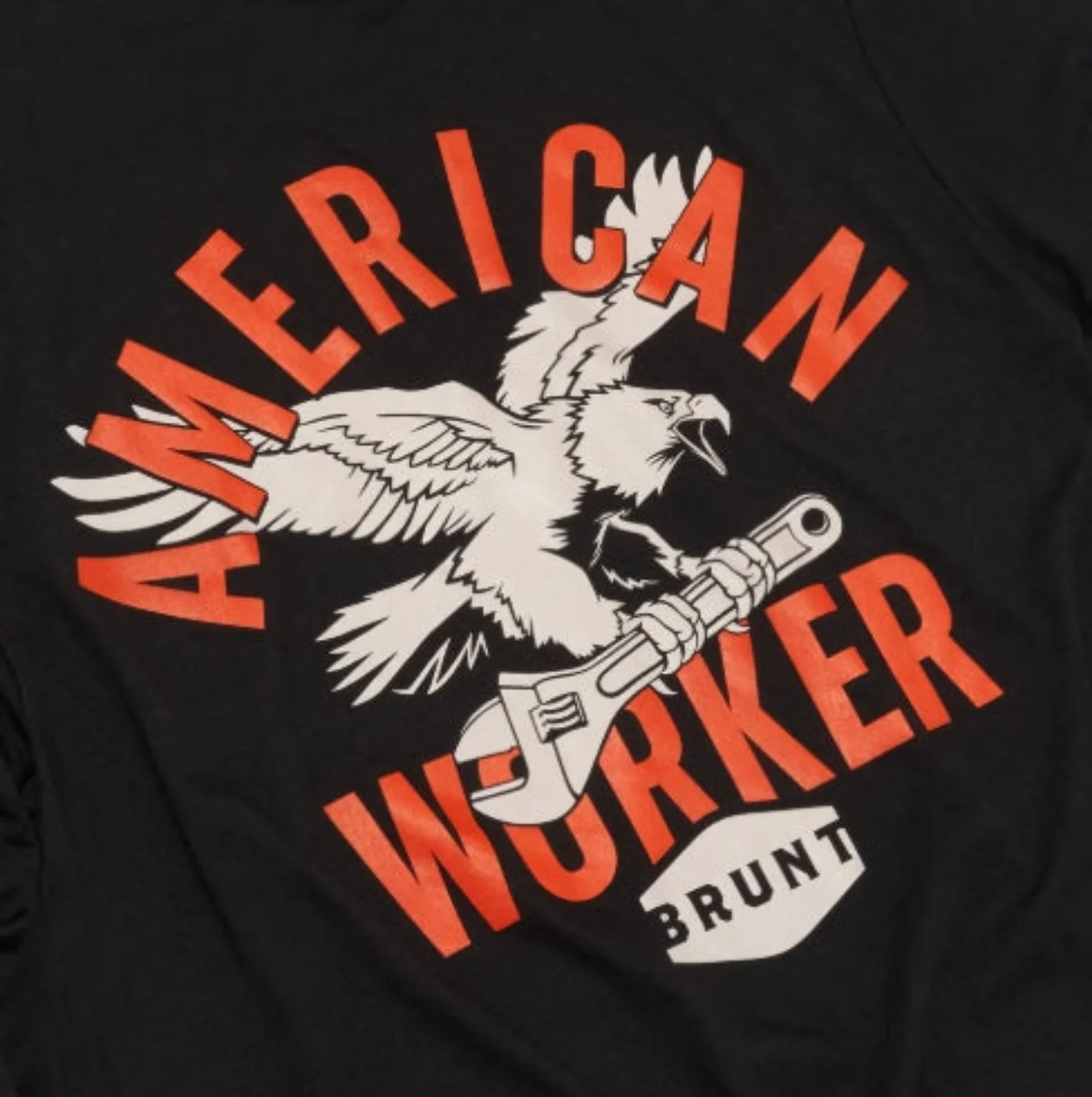 BRUNT Men's American Worker Graphic Short Sleeve T-Shirt - Image 3