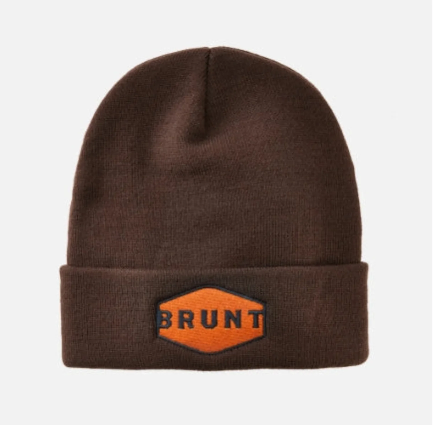 BRUNT Men's Cuffed Embroidered Logo Acrylic Beanie