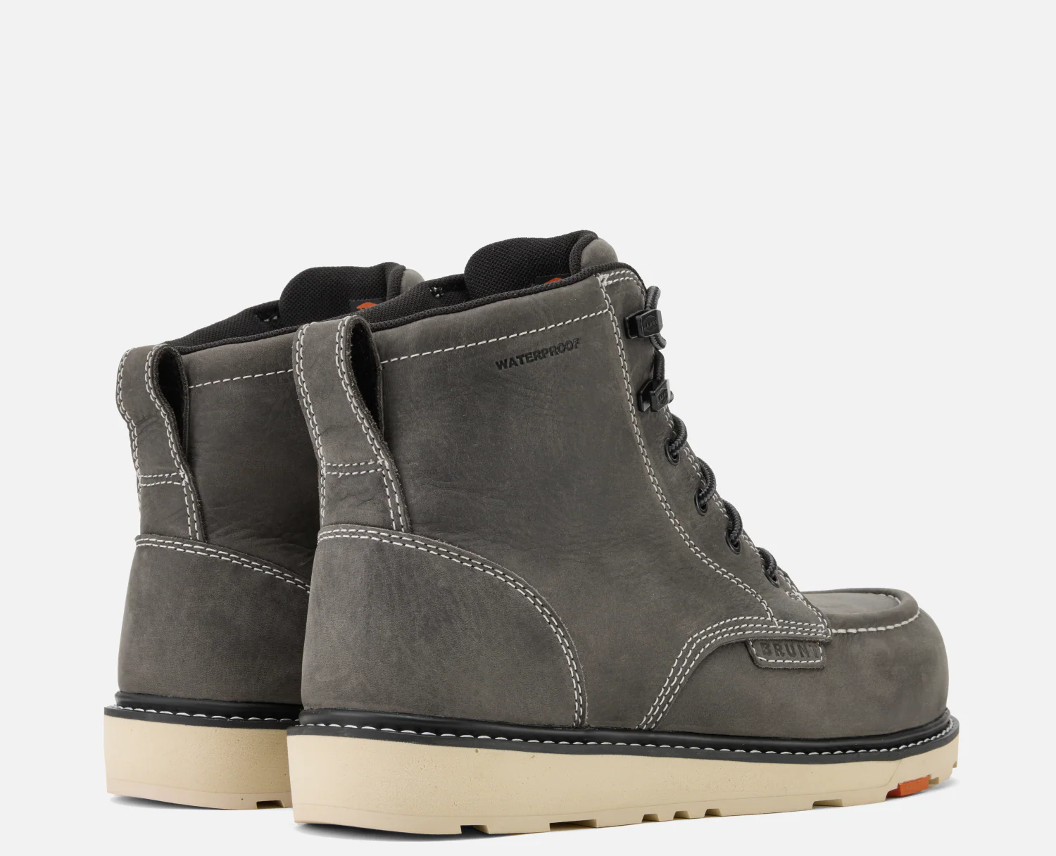 BRUNT Men's Marin 6" Waterproof Moc Toe Work Boot - Image 6