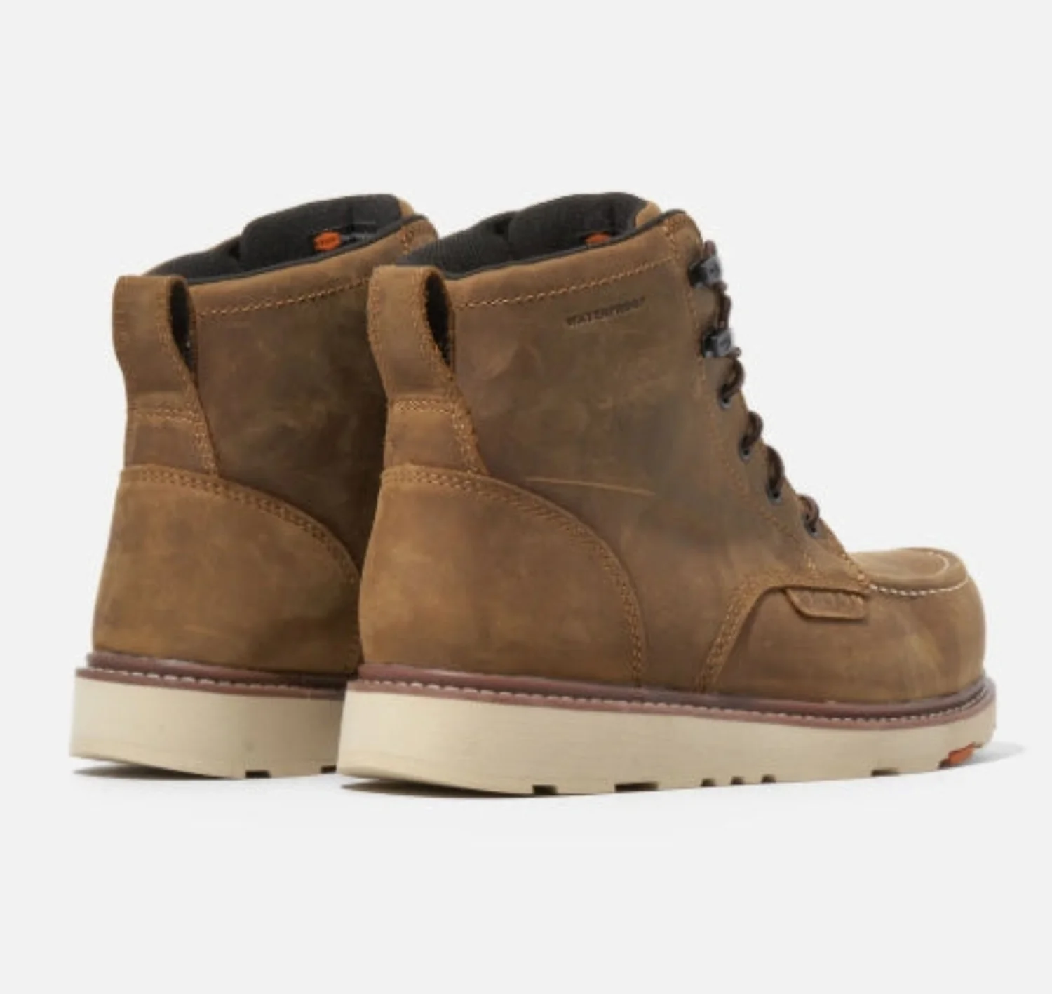 BRUNT Men's Marin 6" Waterproof Moc Toe Work Boot - Image 4
