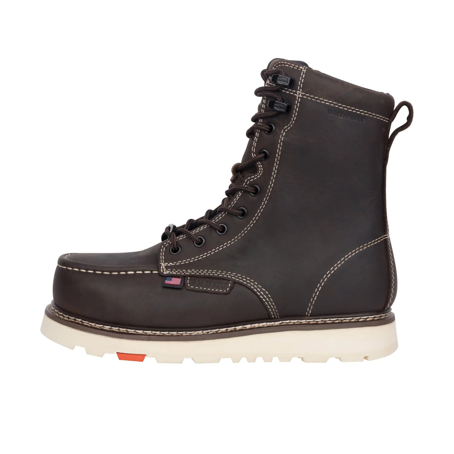 BRUNT Men's The USA Marin 8" Welted Waterproof Comp Toe Work Boot - Image 2
