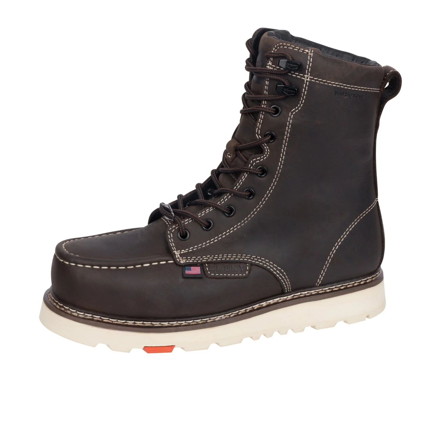 BRUNT Men's The USA Marin 8" Welted Waterproof Comp Toe Work Boot - Image 5
