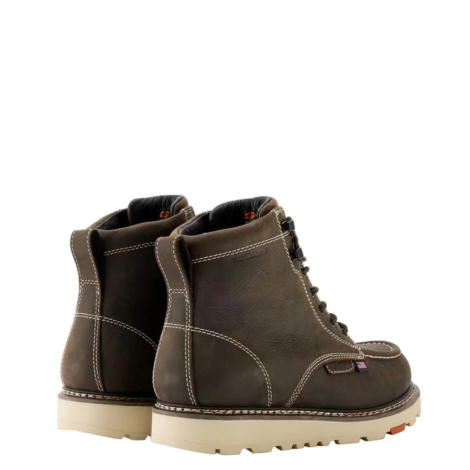BRUNT Men's Marin USA Welted 6" Waterproof Comp Toe Work Boot - Image 4