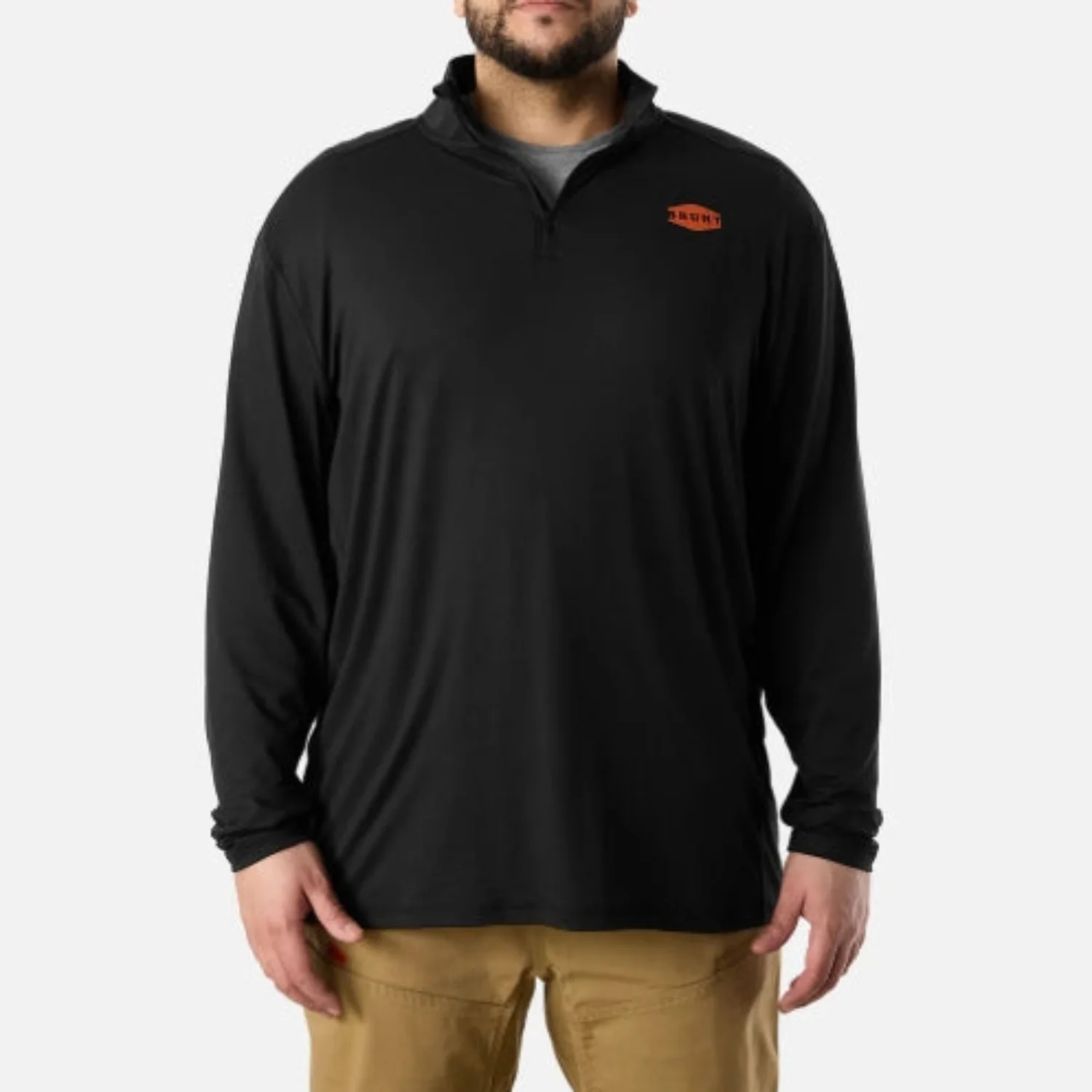 BRUNT Men's Mckenna Tech Quarter Zip Long Sleeve T-Shirt