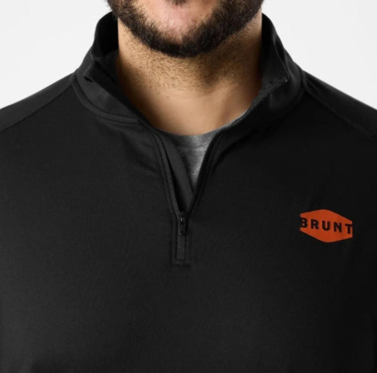 BRUNT Men's Mckenna Tech Quarter Zip Long Sleeve T-Shirt - Image 3