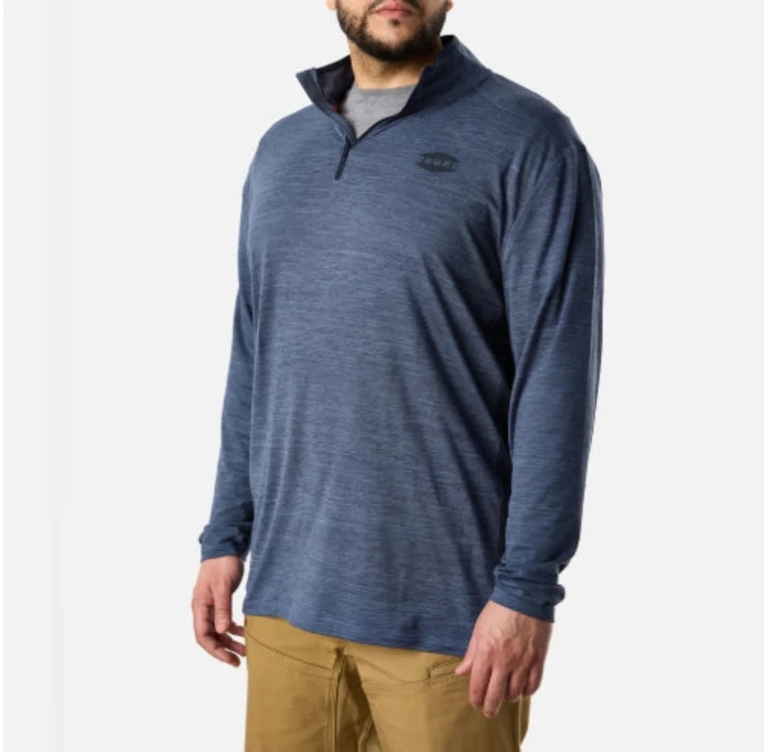 BRUNT Men's Mckenna Tech Quarter Zip Long Sleeve T-Shirt - Image 5