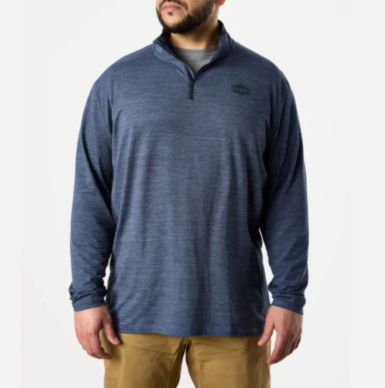 BRUNT Men's Mckenna Tech Quarter Zip Long Sleeve T-Shirt - Image 6