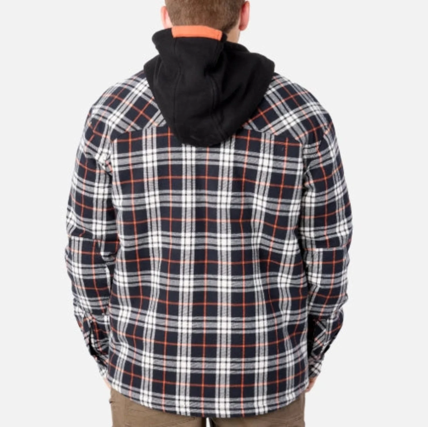BRUNT Men's The Brunt Heavy Duty Hooded Snap Shirt Jac - Image 4