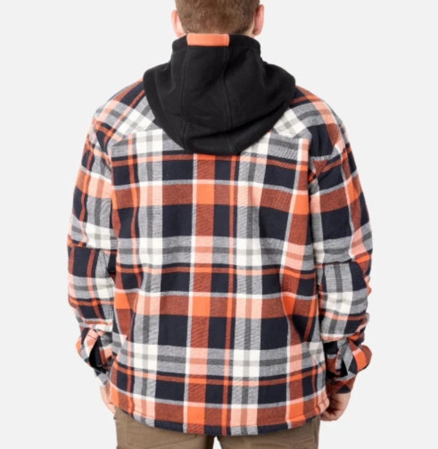 BRUNT Men's The Brunt Heavy Duty Hooded Snap Shirt Jac - Image 9