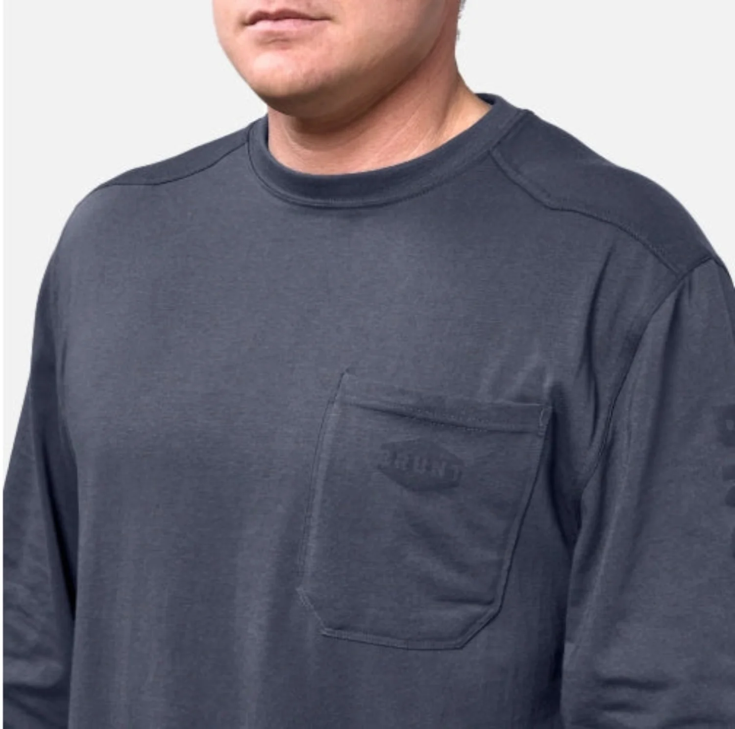 BRUNT Men's The Brunt Utility Pocket Logo Long Short T-Shirt - Image 12