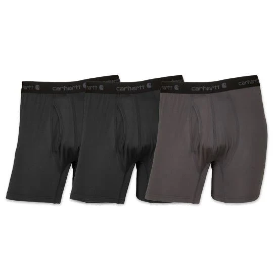 Carhartt Men's Stretch Synthetic Blend 5" Boxer Brief 3-Pack