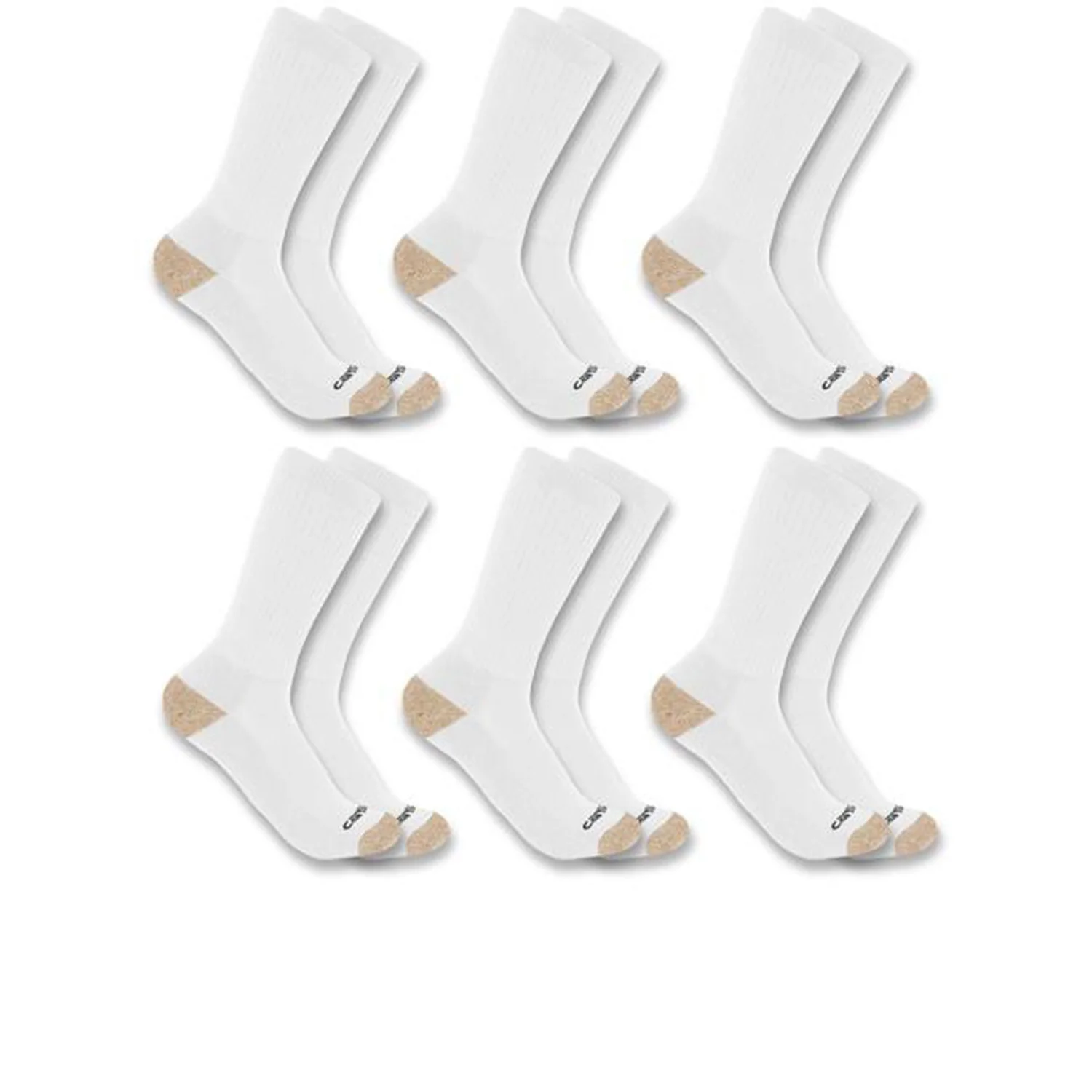 Carhartt Men's Midweight Synthetic Blend Crew Sock (6-Pack) - Image 3
