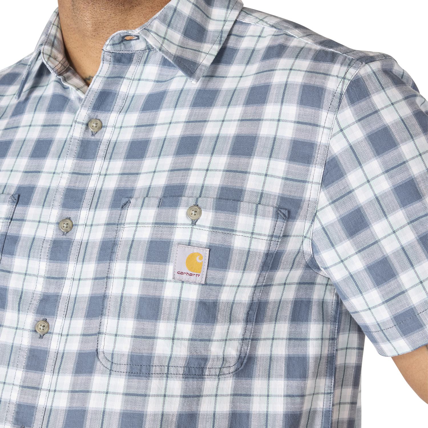Carhartt Men's Bozeman Relaxed Short Sleeve Plaid Shirt - Image 4