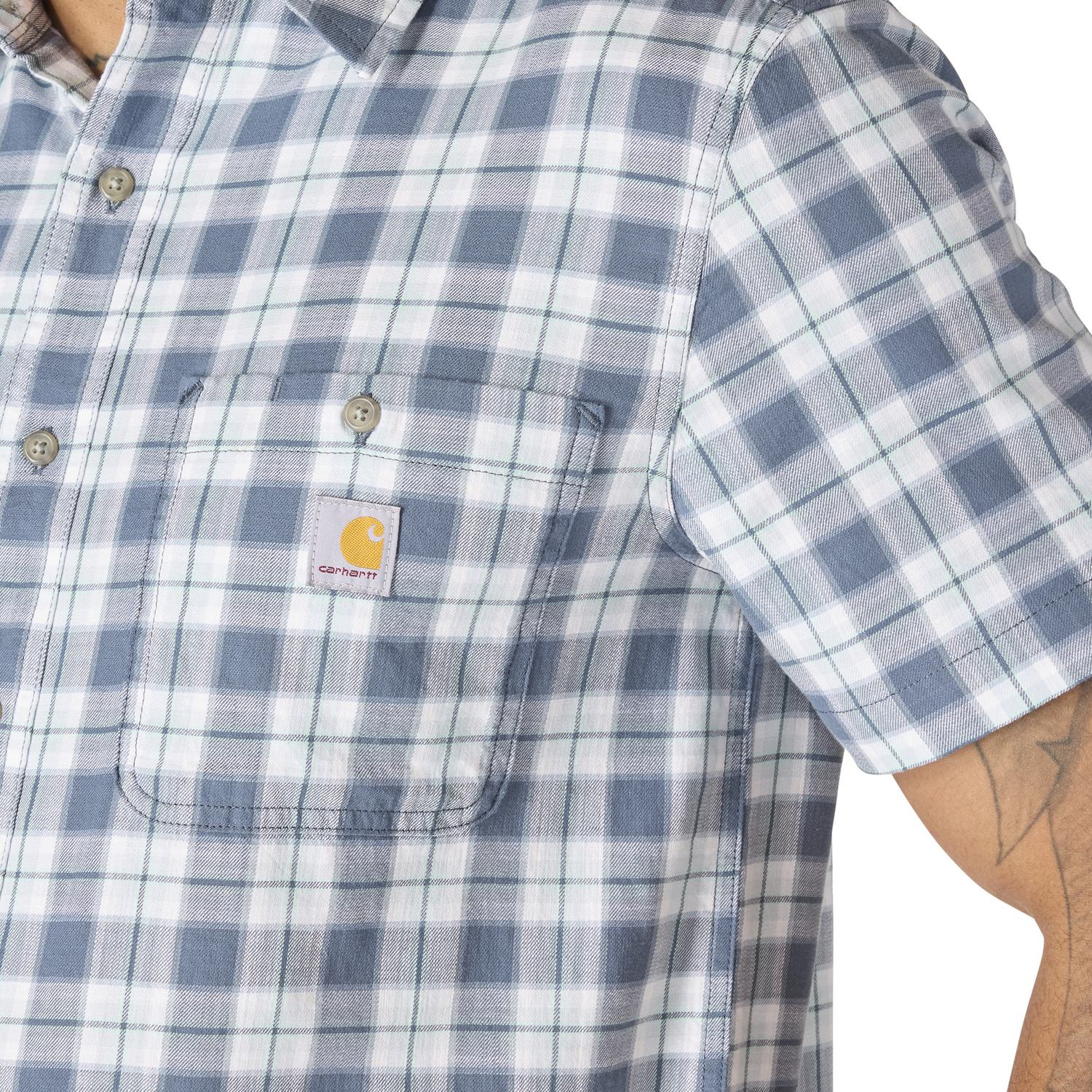 Carhartt Men's Bozeman Relaxed Short Sleeve Plaid Shirt - Image 5