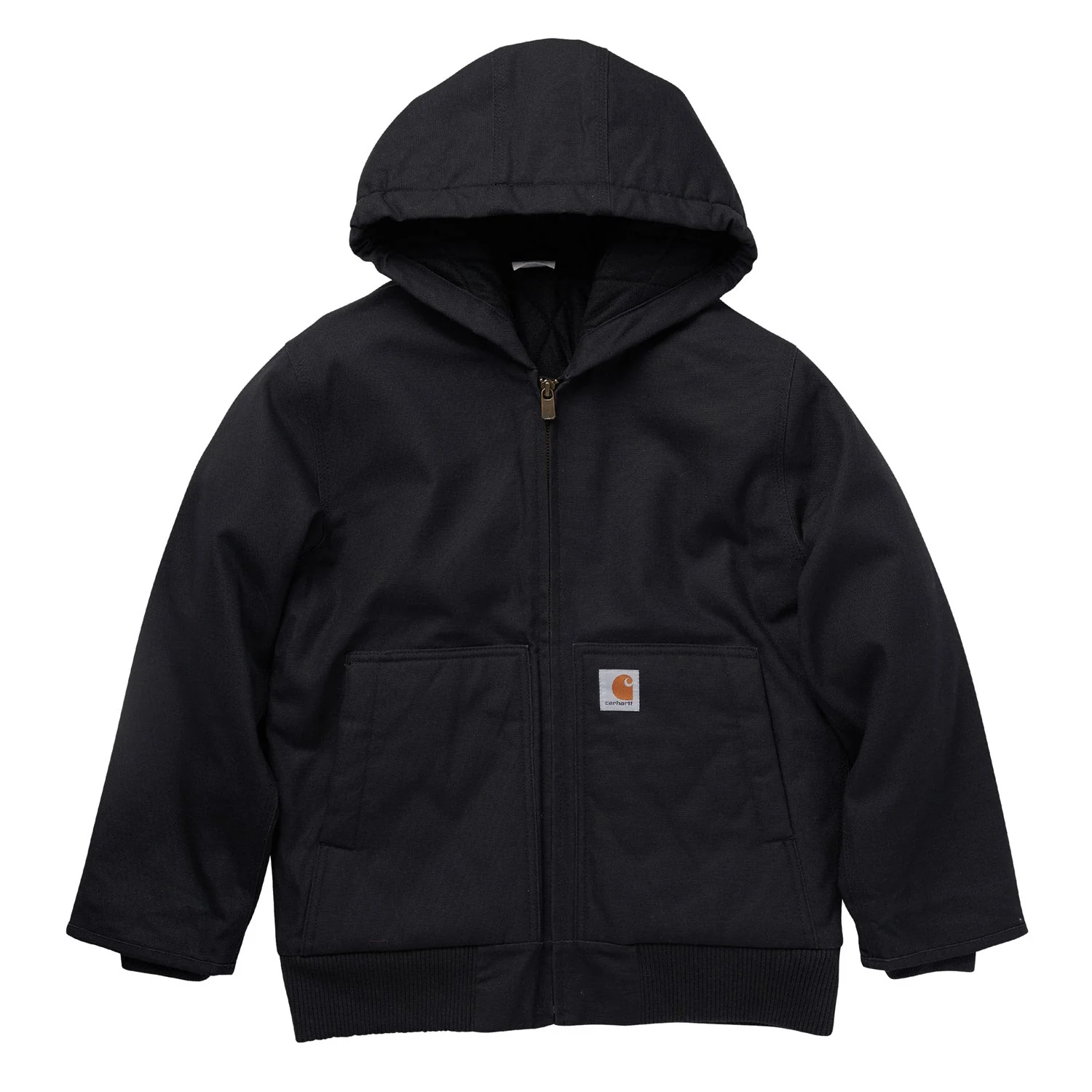 Carhartt Kids' Flannel Quilt Hooded Active Jacket - Image 2