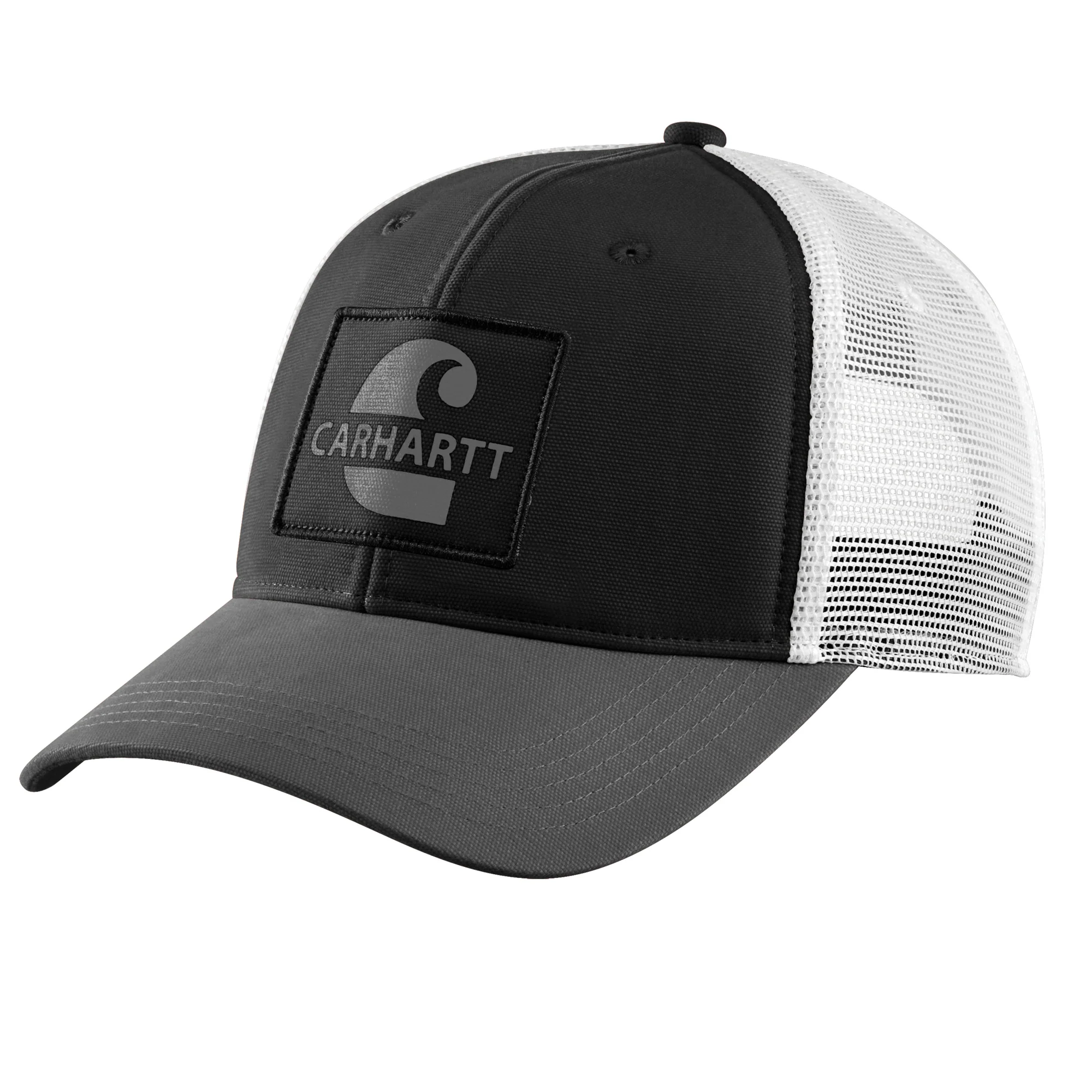 Carhartt Men's Canvas Mesh-Back Logo Graphic Cap - Image 3