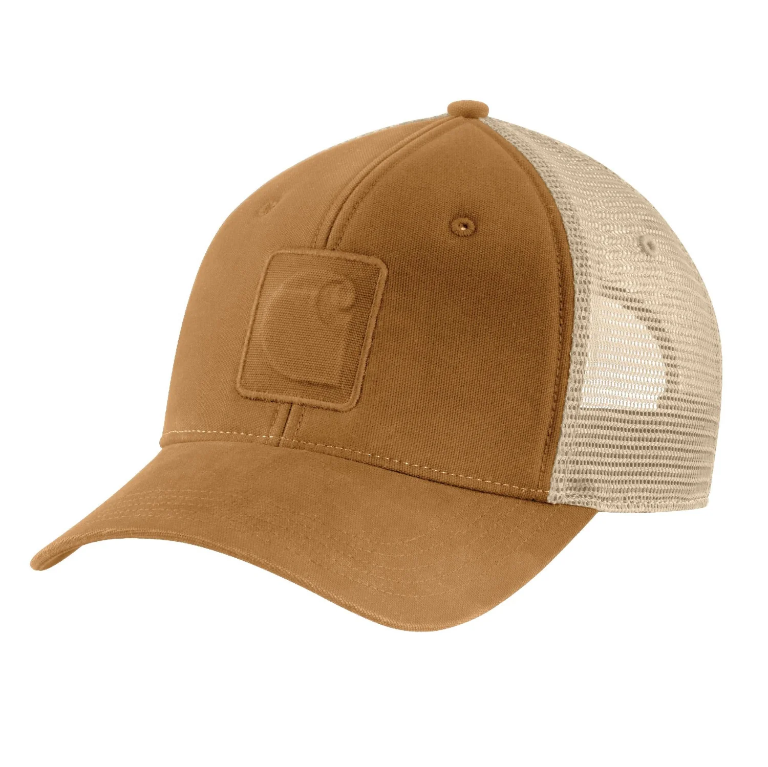 Carhartt Men's Canvas Snapback Meshback "C" Logo Cap
