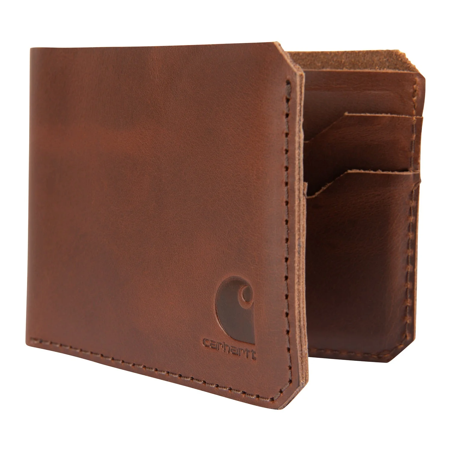 Carhartt Craftsman Leather Logo Bifold Wallet - Image 5