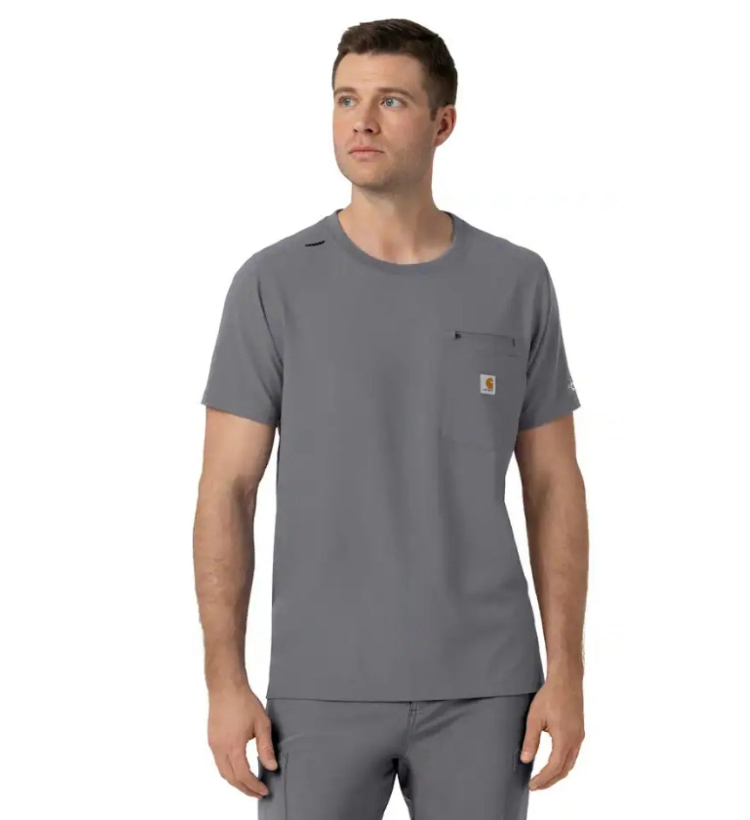 Carhartt Men's Cross Flex Crewneck Pocket Short Sleeve Scrub Top - Image 5