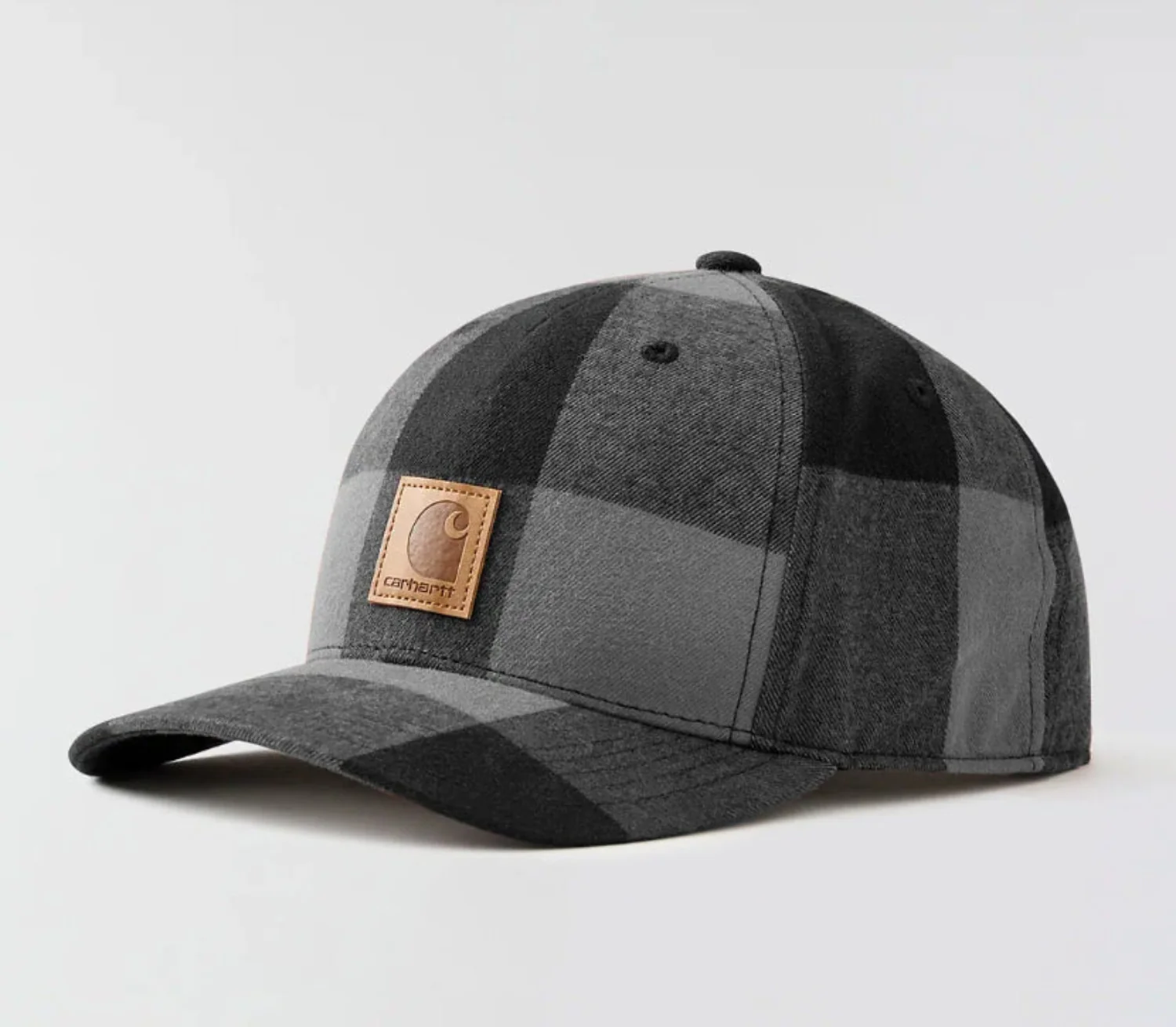 Carhartt Flannel Snapback Structured Logo Cap - Image 2