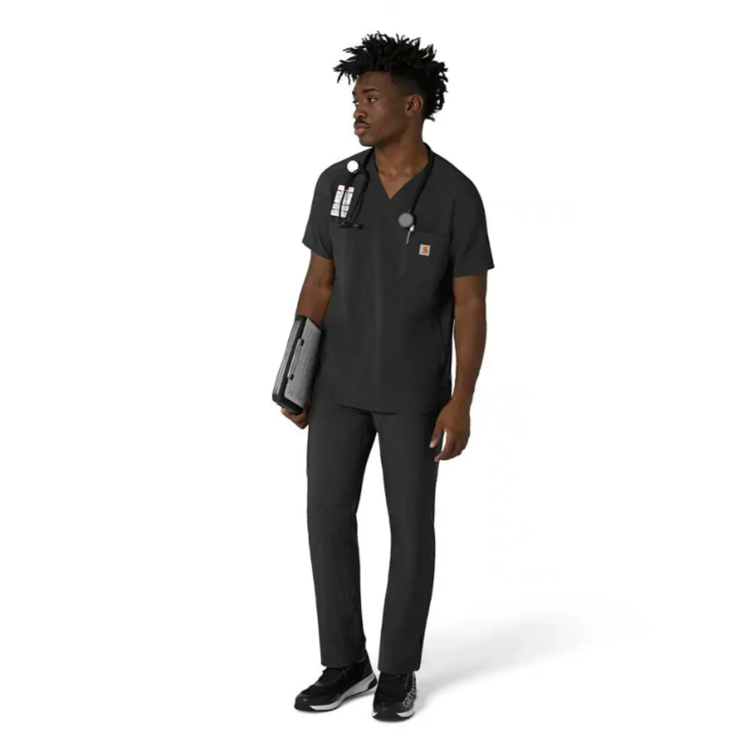 Carhartt Men's Force Cross Flex V-Neck Scrub Top - Image 17