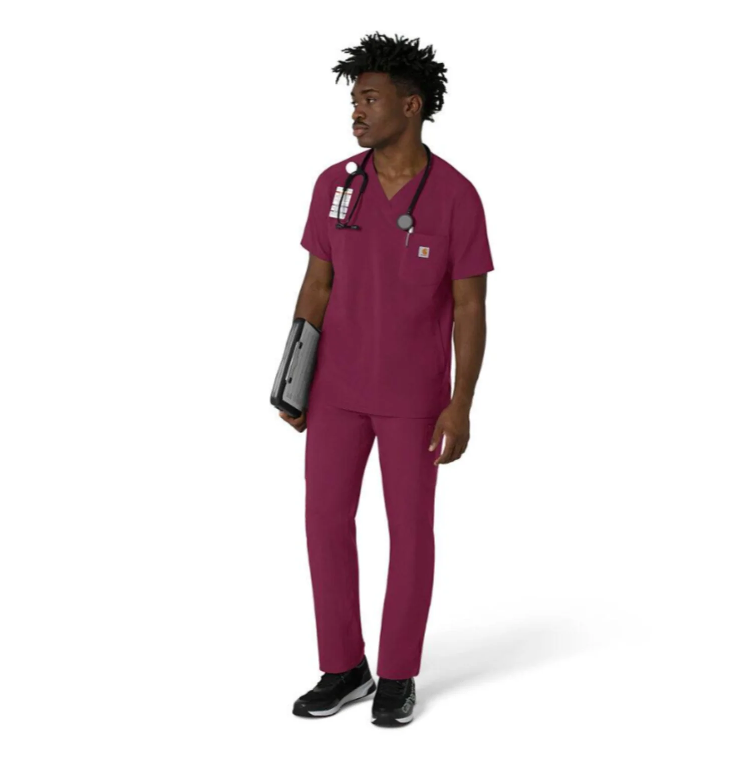 Carhartt Men's Force Cross Flex V-Neck Scrub Top - Image 27