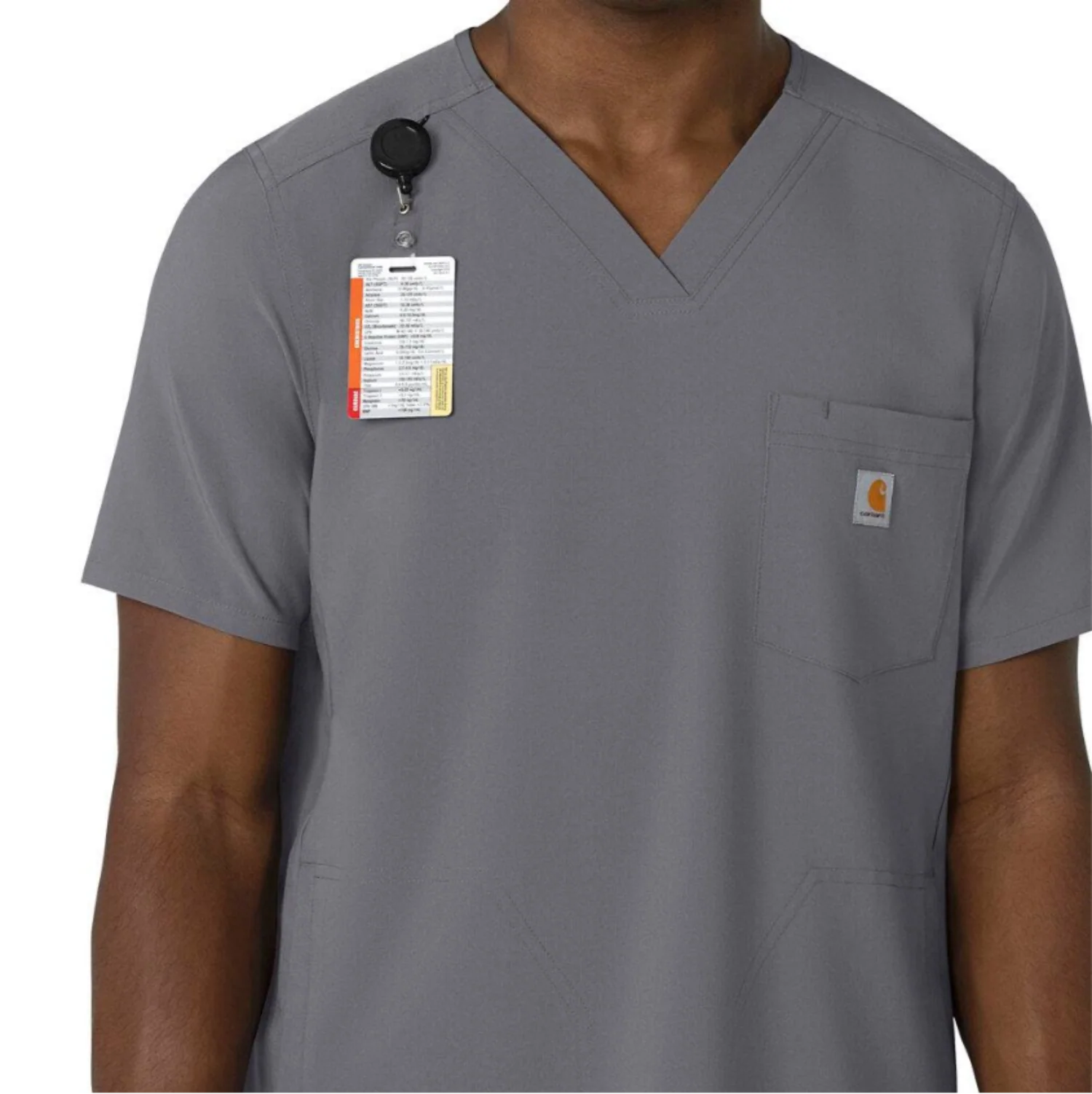 Carhartt Men's Force Cross Flex V-Neck Scrub Top - Image 5