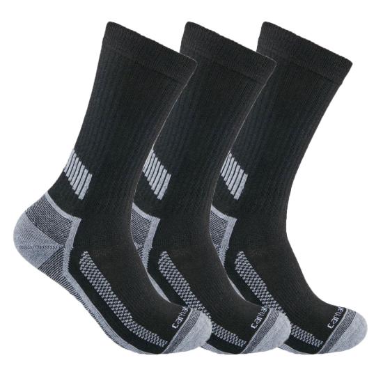 Carhartt Men's ForceĀ® Midweight Crew Sock 3-Pack