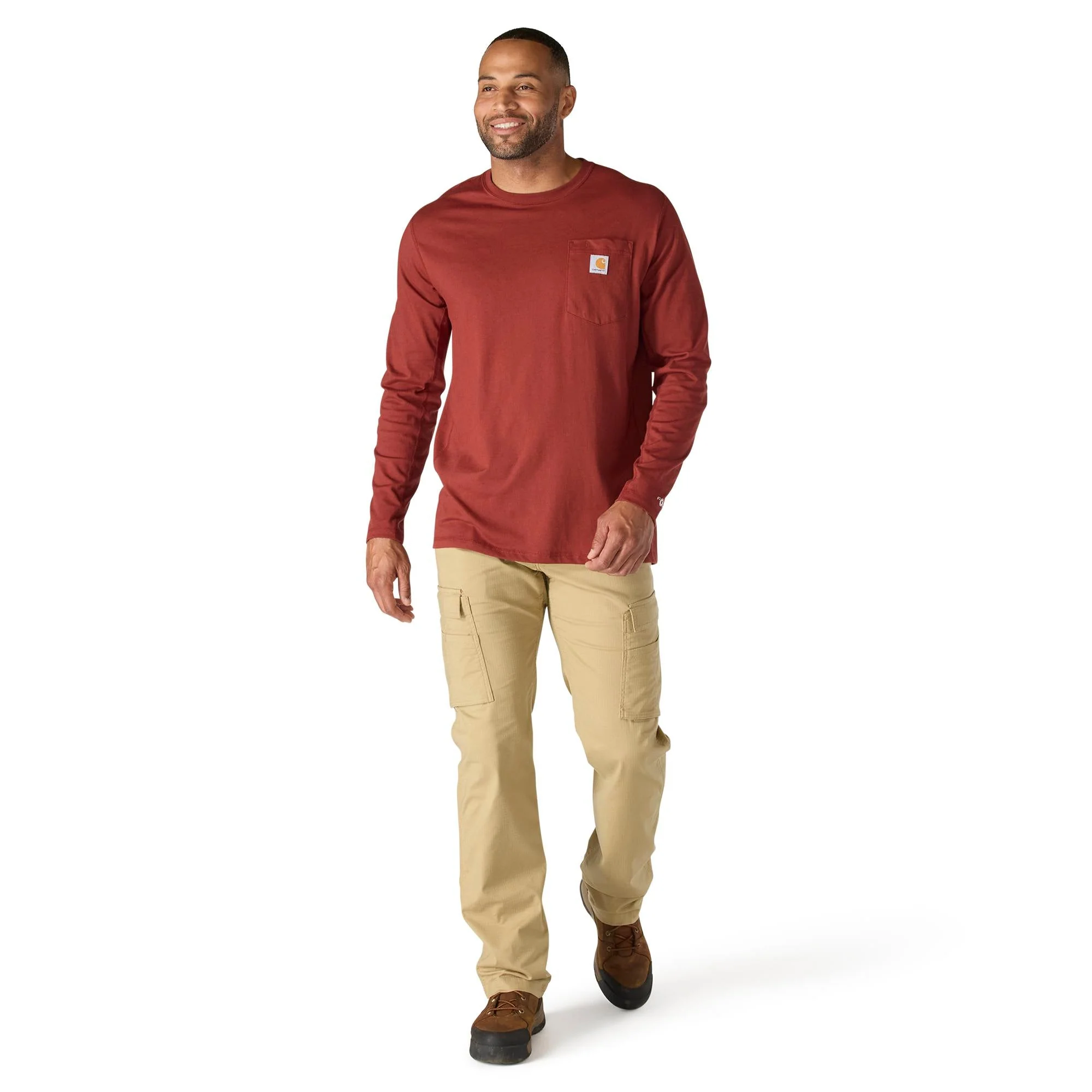 Carhartt Men's ForceĀ® Relaxed Fit Long Sleeve Pocket T-Shirt - Image 14