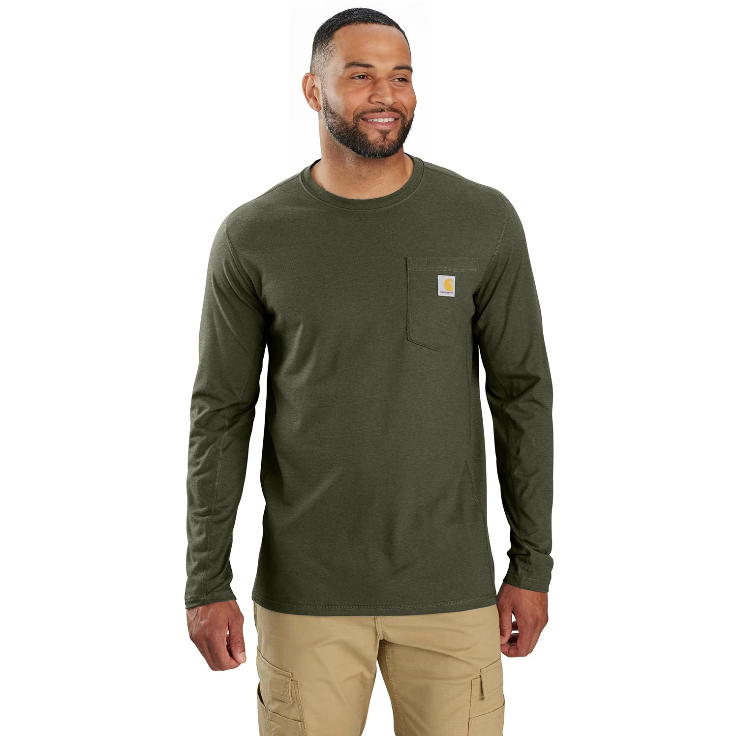 Carhartt Men's ForceĀ® Relaxed Fit Long Sleeve Pocket T-Shirt - Image 3