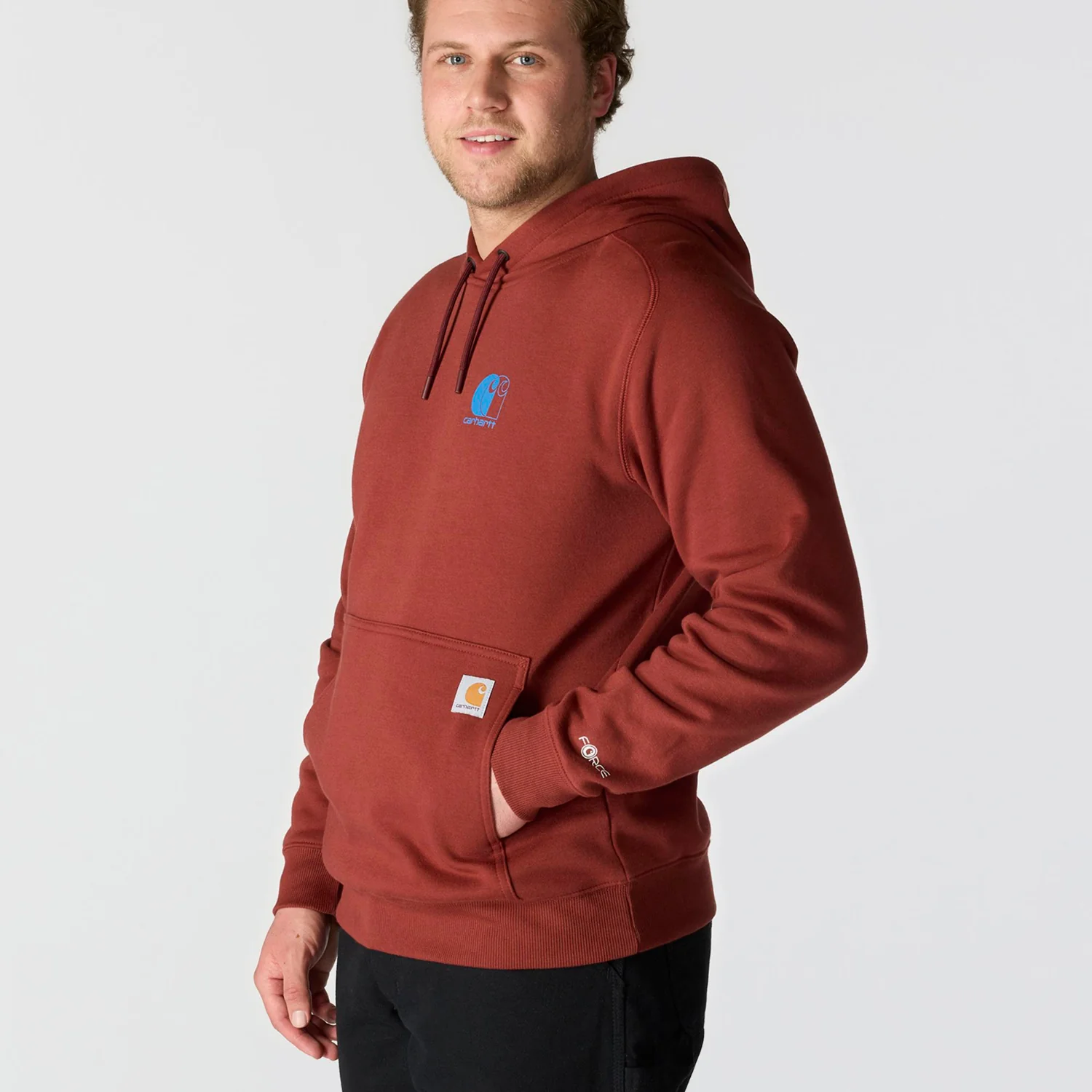 Carhartt Men's Force Relaxed Fit Logo Graphic Sweatshirt - Image 25