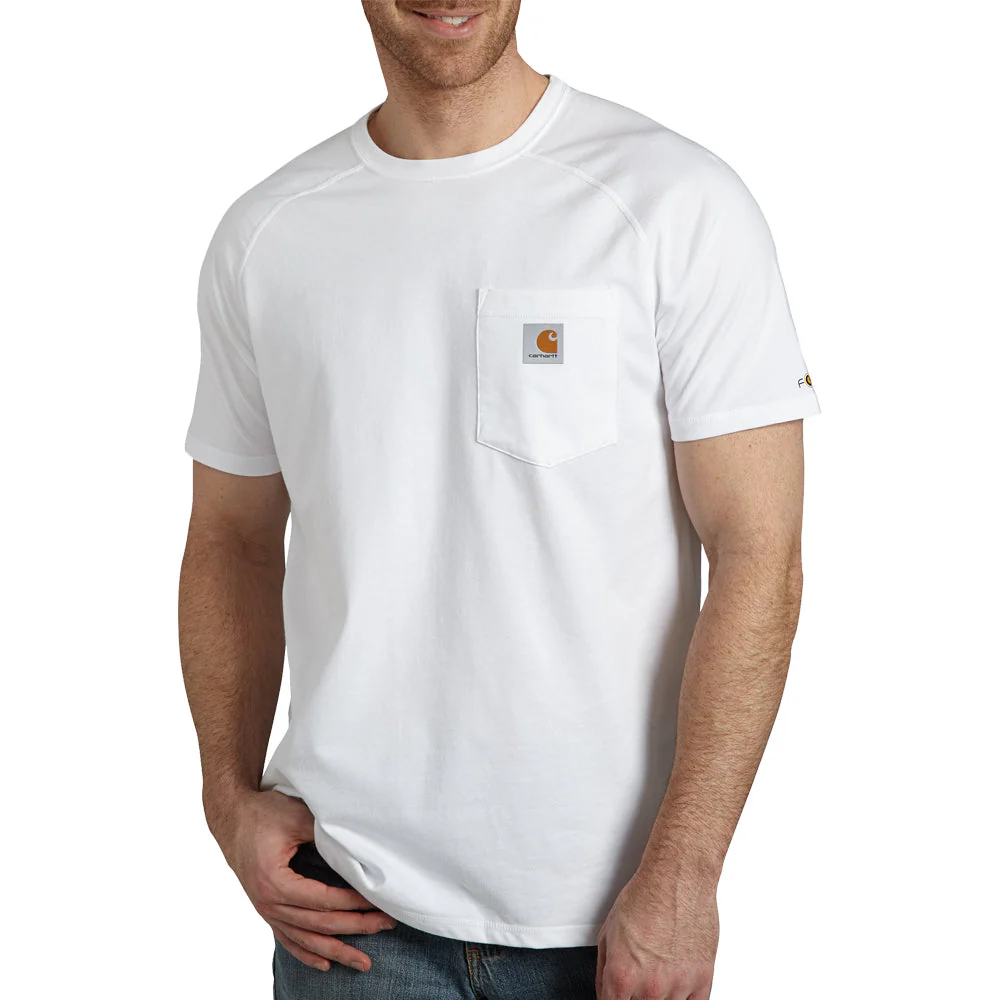 Carhartt Men's Force® Delmont Short Sleeve T-Shirt_White