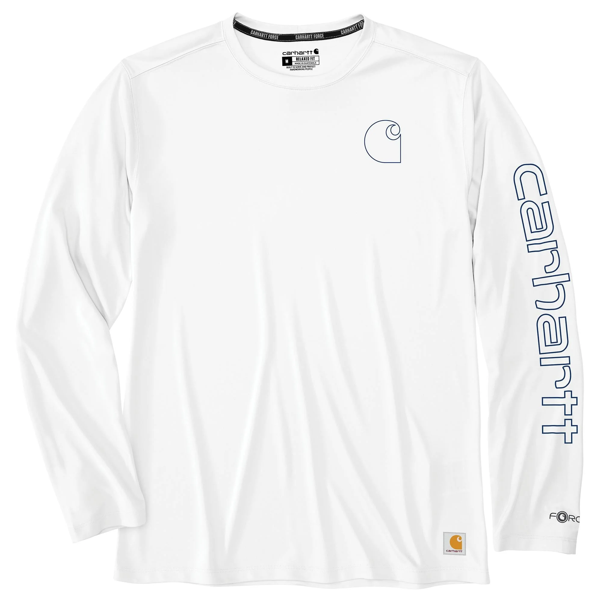 Carhartt Men's Force Sun Defender Lightweight Long Sleeve Logo T-Shirt - Image 6
