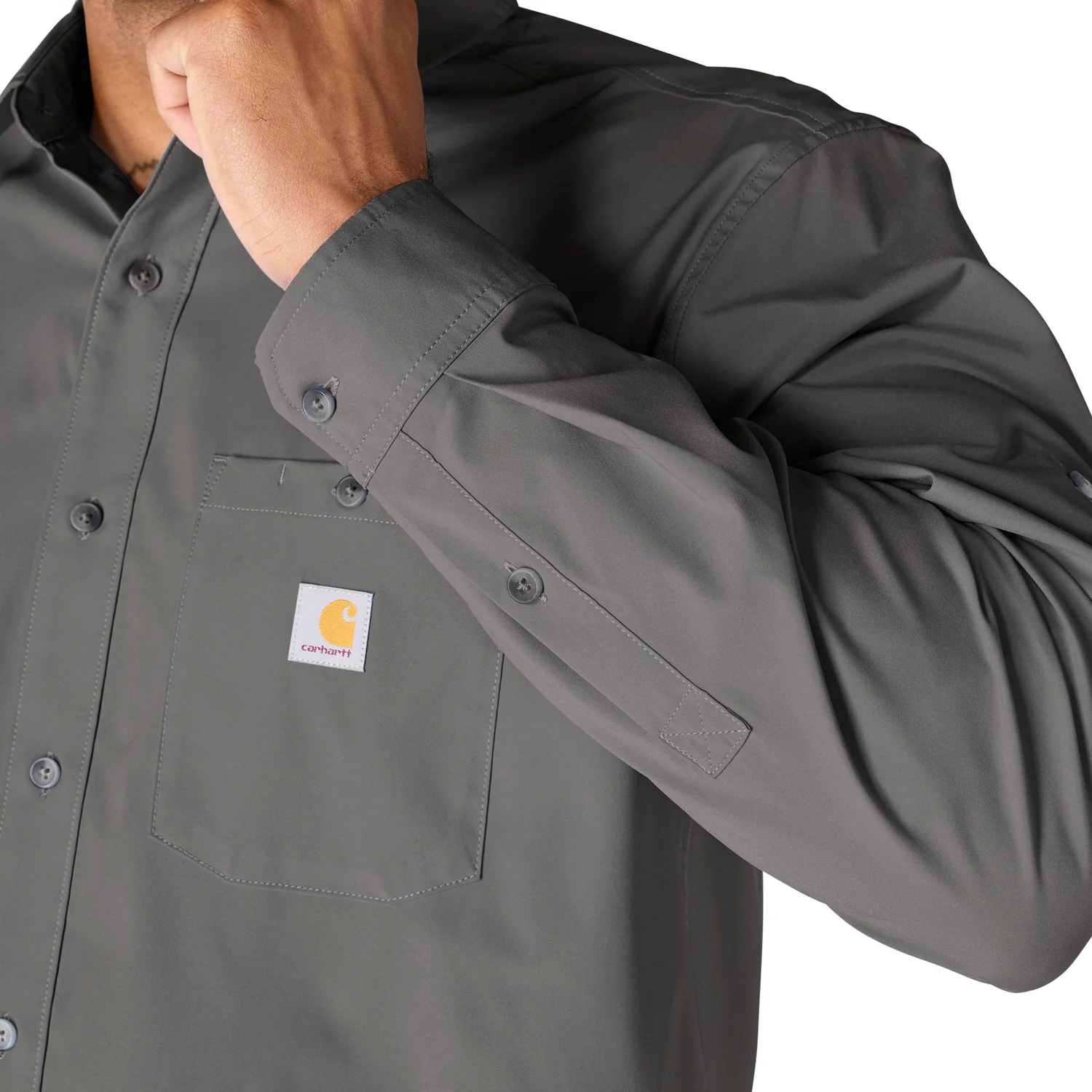Carhartt Men's Force Sun Defenderâ„¢ Woven Relaxed Long Sleeve Shirt - Image 14