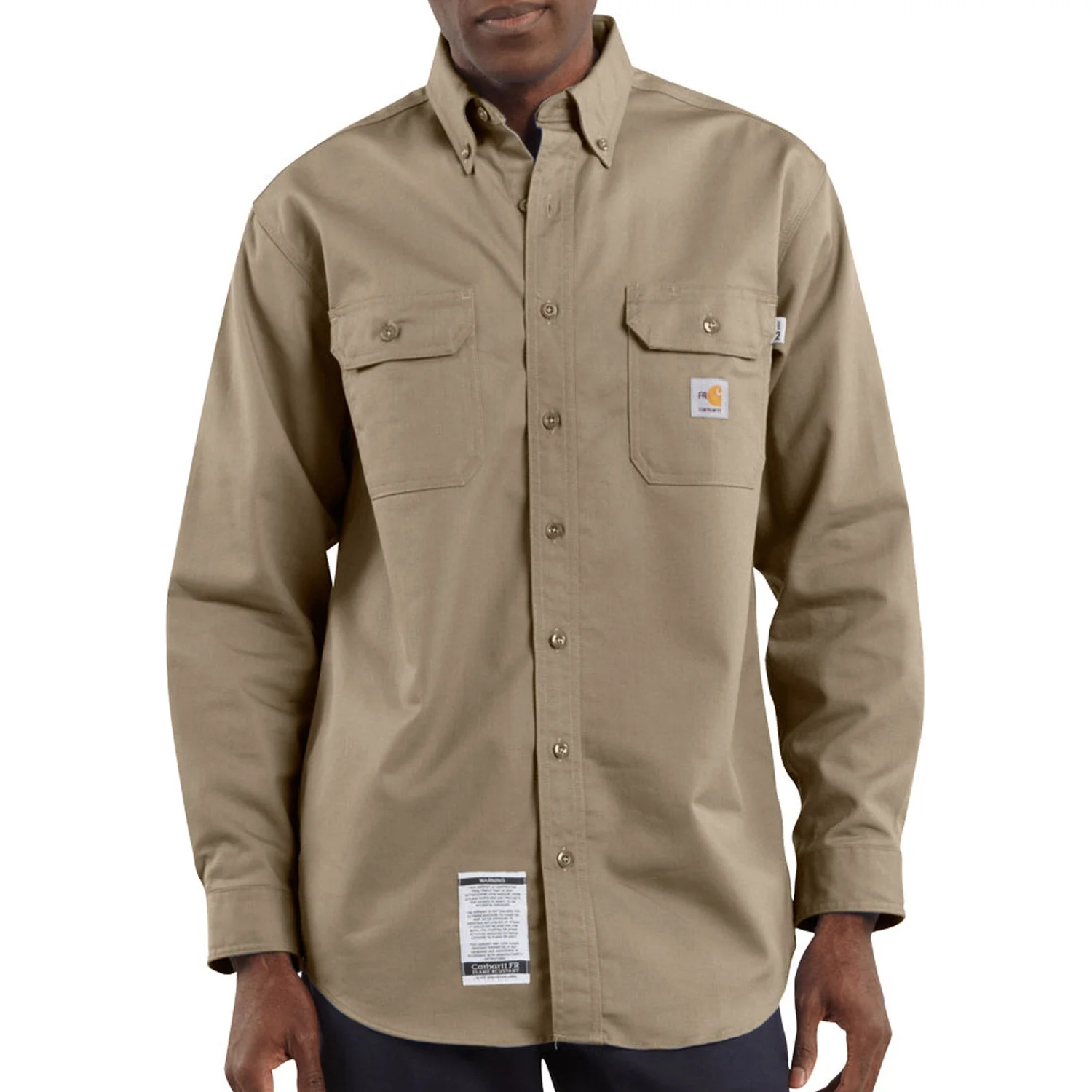 Carhartt Men's Flame Resistant Classic Twill Work Shirt - Image 5