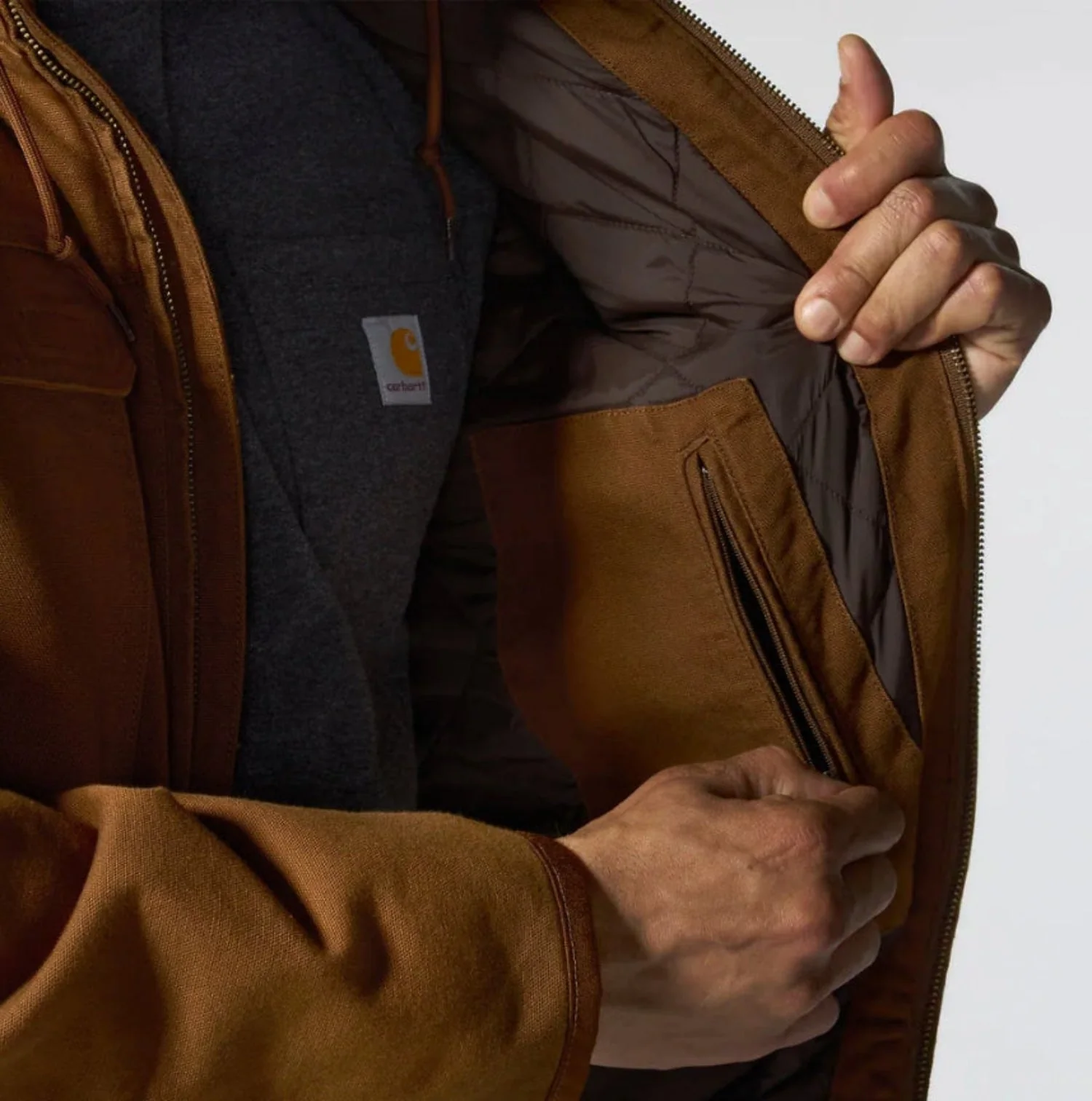 Carhartt Men's Full Swing Washed Duck Insulated Active Jacket - Image 11