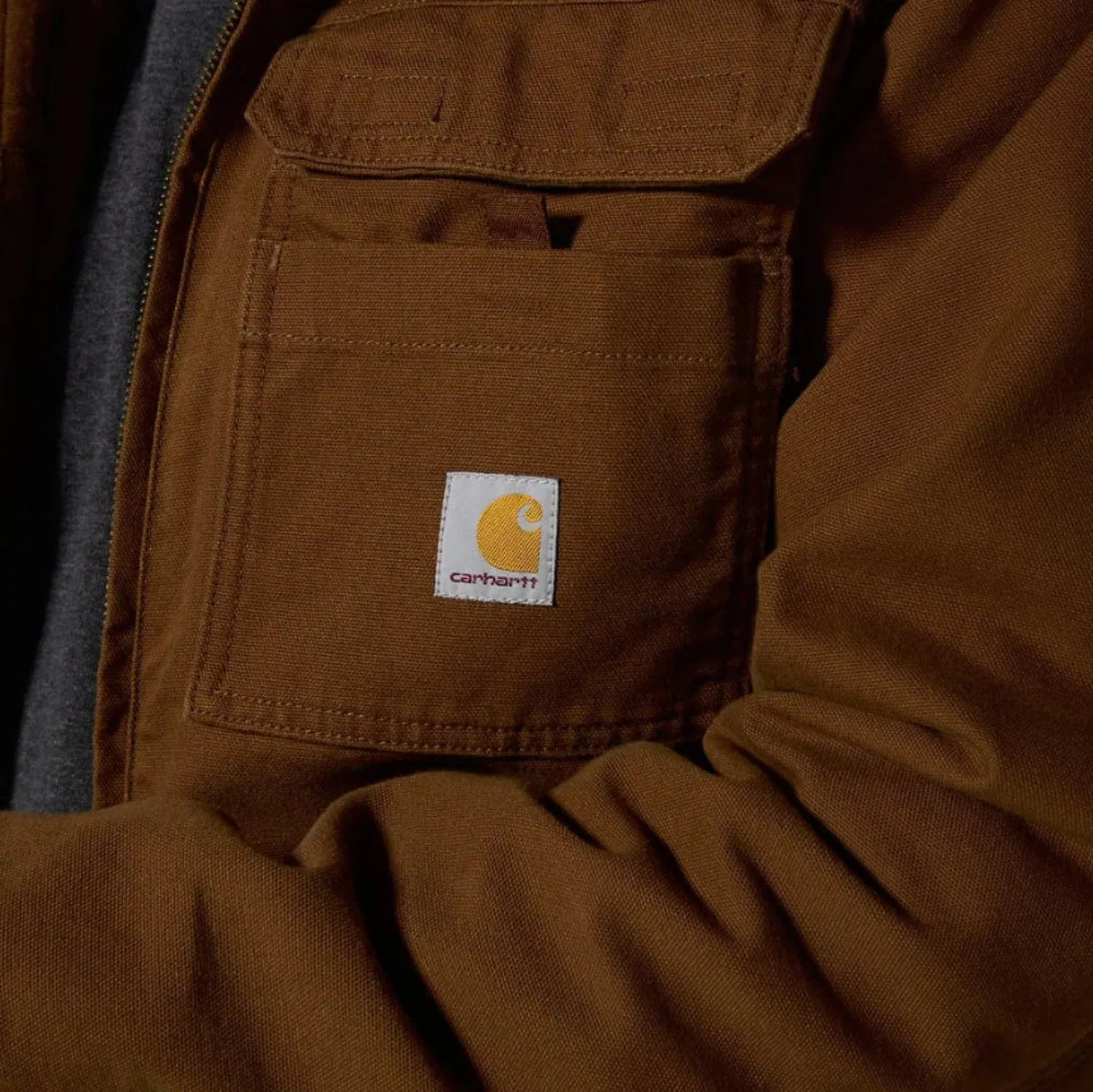Carhartt Men's Full Swing Washed Duck Insulated Active Jacket - Image 12