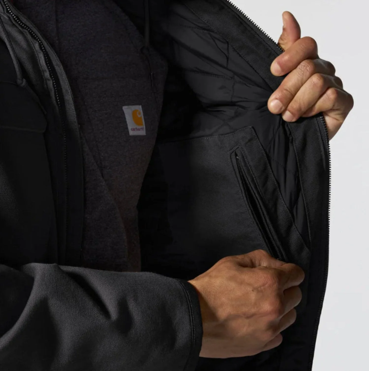 Carhartt Men's Full Swing Washed Duck Insulated Active Jacket - Image 4