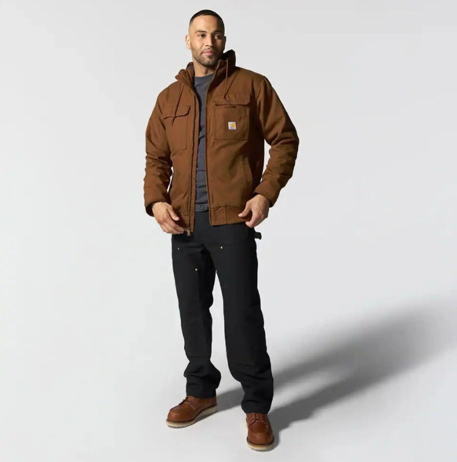 Carhartt Men's Full Swing Washed Duck Insulated Active Jacket - Image 8