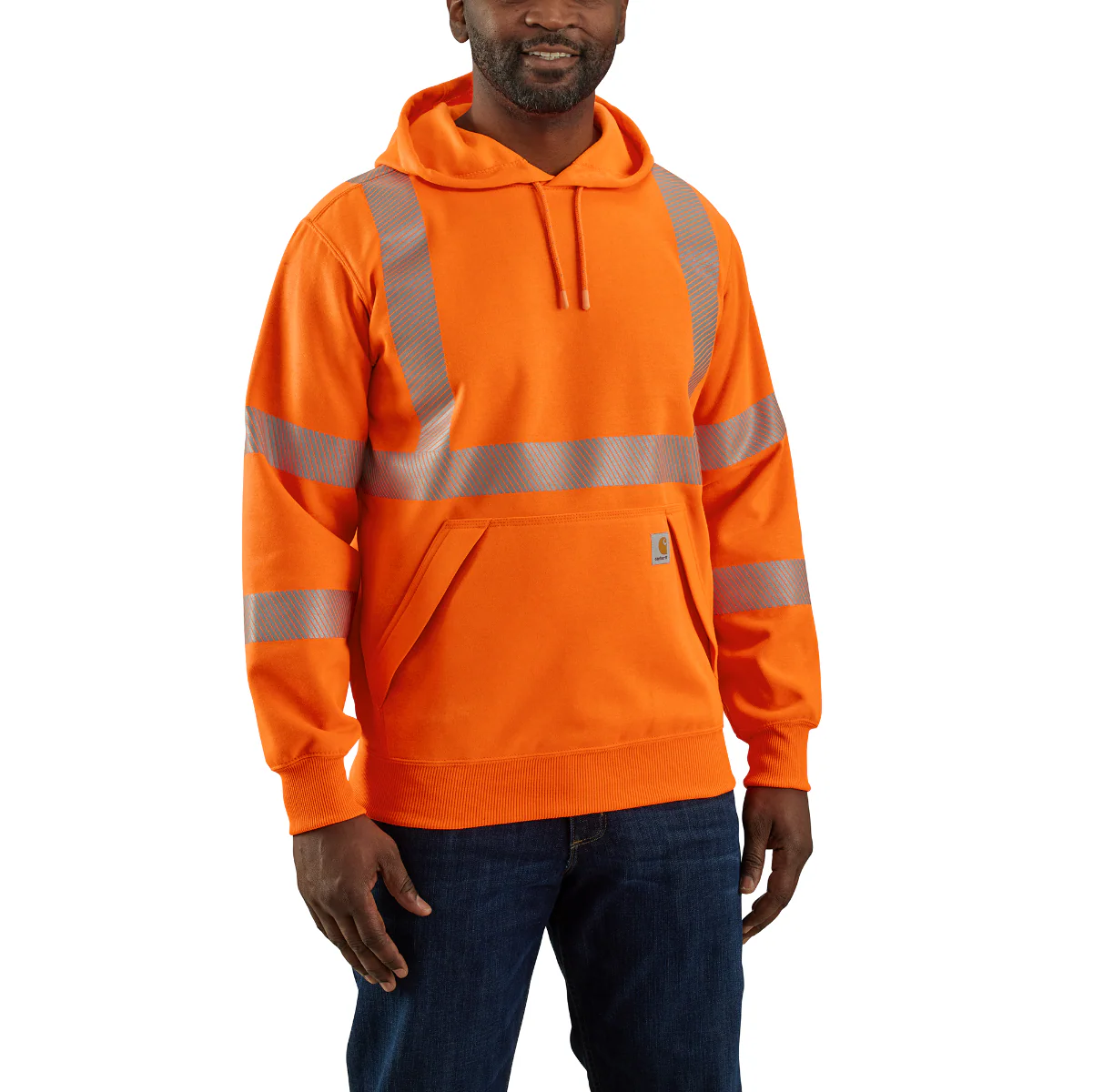 Carhartt Men's Hi-Vis Rain Defender Class 3 Sweatshirt - Image 4