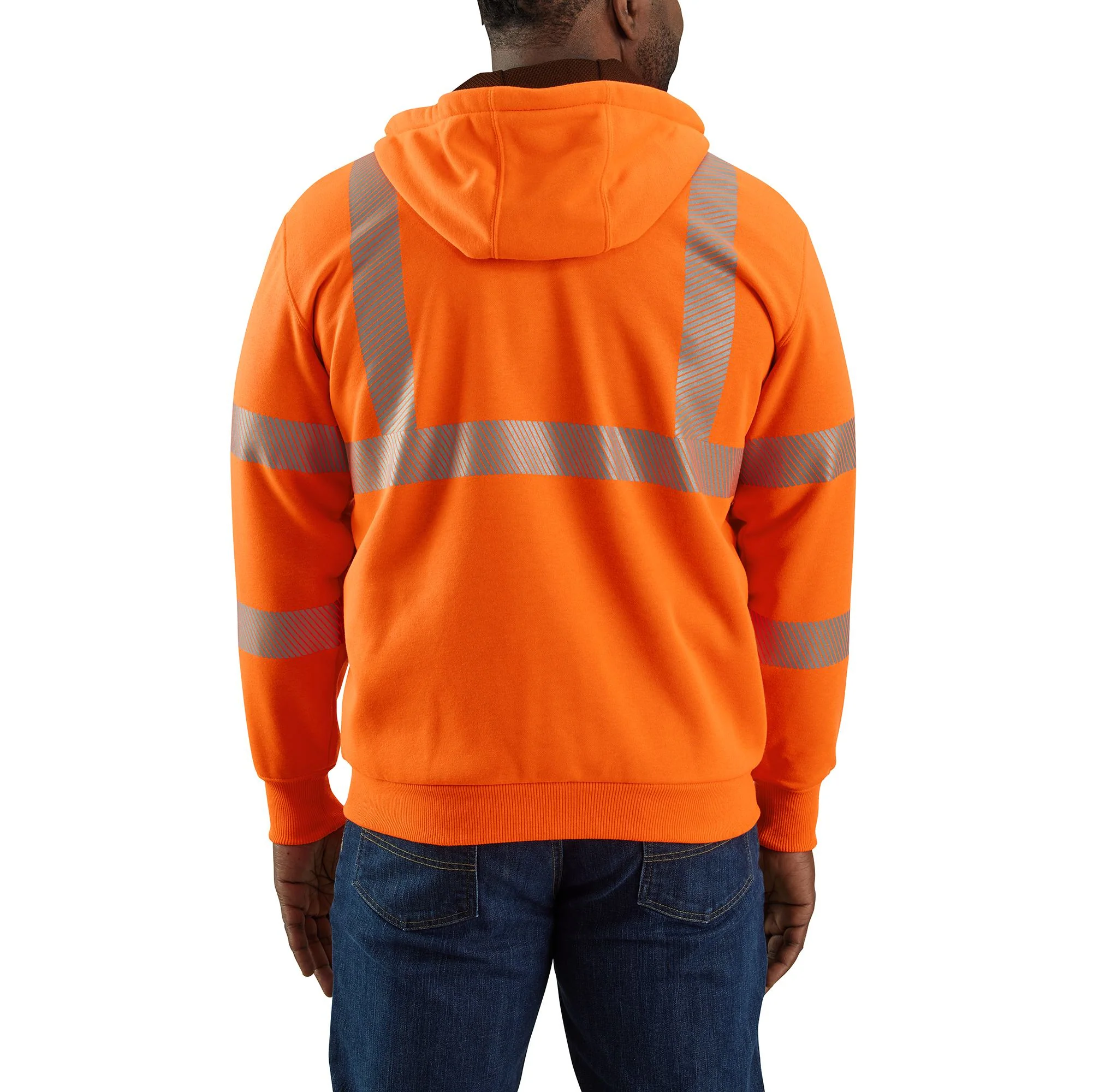 Carhartt Men's Hi-Vis Rain Defender® Thermal Lined Class 3 Sweatshirt - Image 8