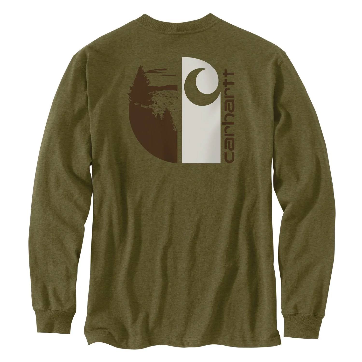 Carhartt Men's Loose Fit Heavyweight Pocket Long Sleeve Graphic T-Shirt