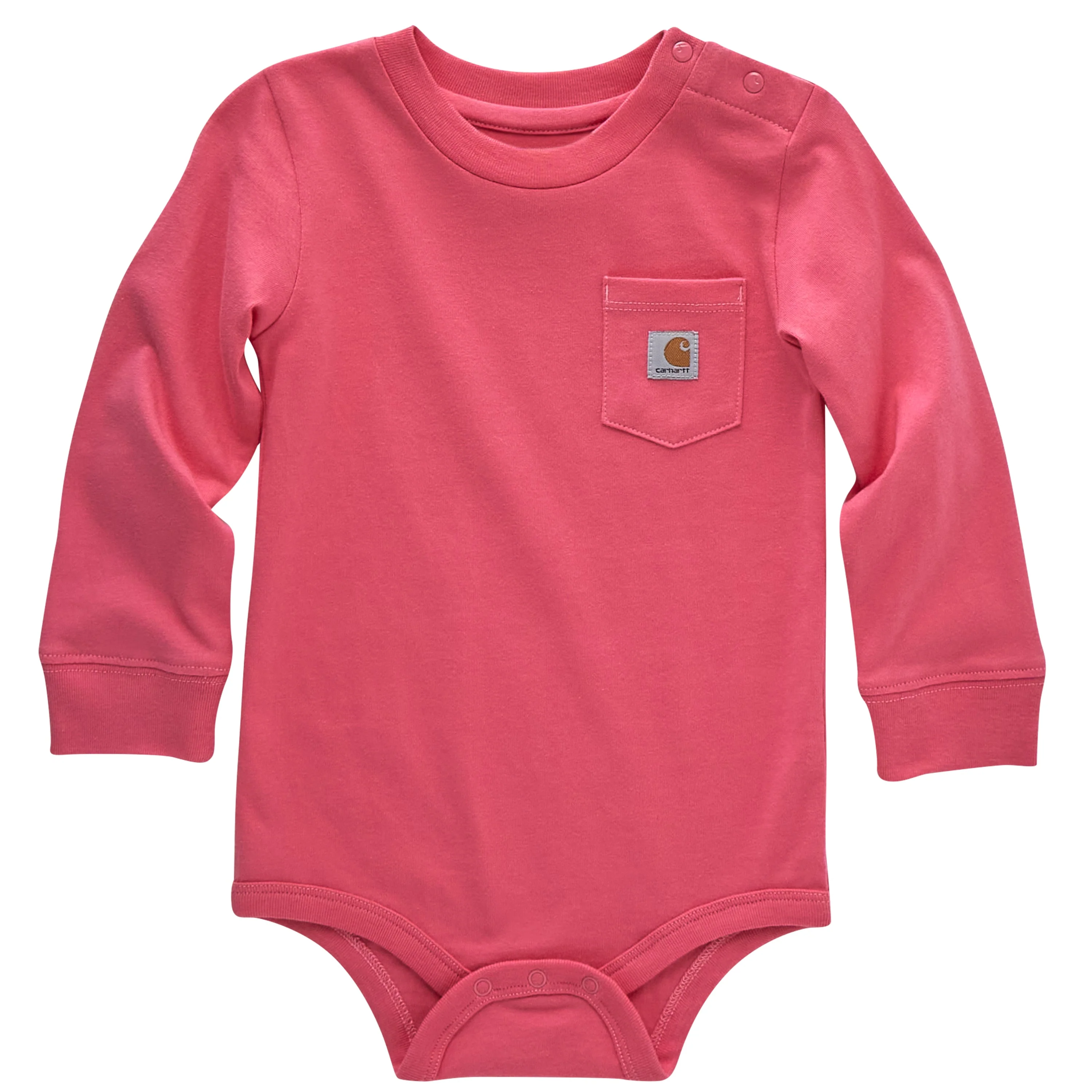 Carhartt Infant Long Sleeve Logo Chest Pocket Bodysuit - Image 3